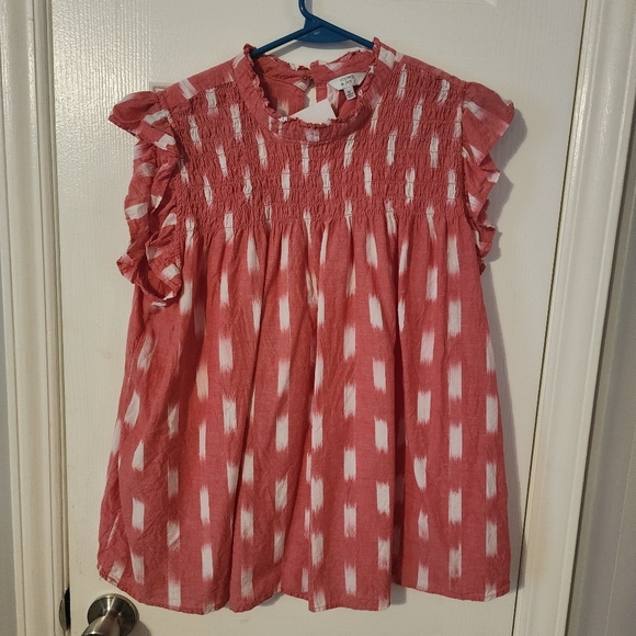 Crown and IVY Women's Pink Blouse 1X - Picture 2 of 6